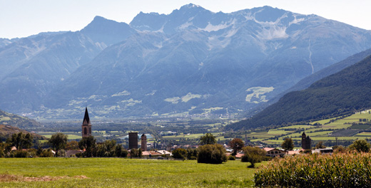 Malles vista dall'alto